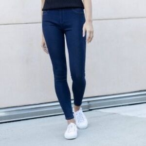 Spanx Jean Slimming Skinny Ankle Stretch Denim Pant Large Women’s Blue Pull On
